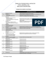 Cronograma de Actividades para El Instructor