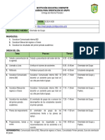 Agenda Orientacion de Grupo Entrega de Informe Período I