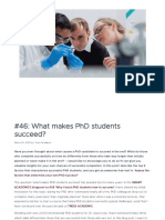 #46 - What Makes PHD Students Succeed - Tress Academic