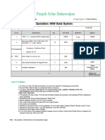 Punjab Solar Bahawalpur: Quotation: 6KW Solar System