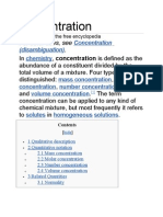 Concentration Molar Ratio