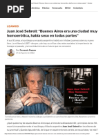 Juan José Sebreli - "Buenos Aires Era Una Ciudad Muy Homoerótica, Había Sexo en Todas Partes" - Infobae