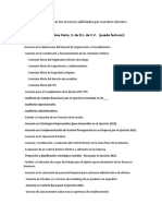 Conceptos para Facturar Los Servicios Solicitados Por Nuestros Clientes