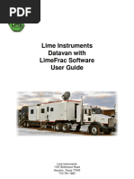 Lime Instruments. Datavan With LimeFrac Software User Guide