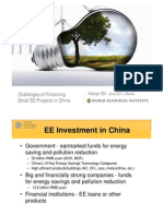 Challenges of Financing Challenges of Financing Small EE Projects in China