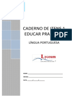 Caderno de Itens - Língua Portuguesa