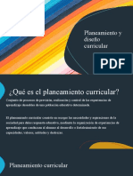 Planeamiento y Diseño Curricular