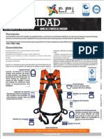 Ficha Tecnica de Arnes de Seguridad 3 Puntos de Conexión Ansi z359