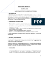 Terminos de Referencia Contratación Consultor en Linea Responsable Transparencia