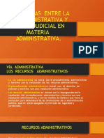 Diferencias Entre Procesos Judiciales y Recursos Administrativos en La Via Administrativa