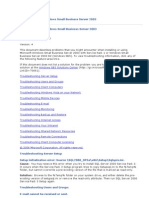 Troubleshooting Windows Small Business Server 2003