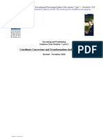 Projected Coordinate Transforms