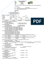 First Quarter Exam in English 9 2019 2020