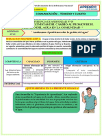 ACTIVIDAD #01 - 3ERO Y 4TO GRADO - COMUNICACION N