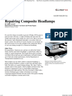 Popular Mechanics - Repairing Composite Headlights