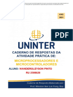 Atividade Prática Microprocessadores e Microcontroladores UNINTER 2021 - Passei Direto