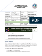 ENTREP213 - Module 1 - Market Research and Understanding Consumer Behaviour