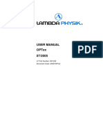 Lambda Physik OPTex Excimer Laser - Service Manual