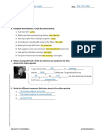 UNIT 02 TV Activity Worksheets