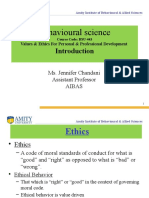 Module 1 - Values & Ethics For Personal & Professional Development