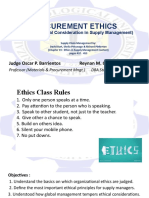 Procurement Ethics