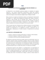 Necesidades Sociales y Laborales Que Dan Origen A La Ergonomia