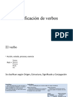 Clasificación de Verbos