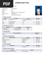 Curriculum Vitae: I. Personal Data