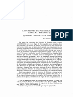 Las Visiones de Petrarca en El Barroco Español: Quevedo, Lope y Góngora