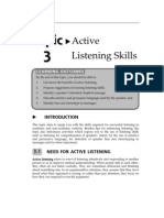 Topic Active Listening Skills