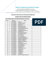 17.08.2022 - Industrial Seminar - Attendance Sheet