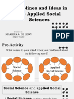 DIAS PPT Social Science and Applied Social Science