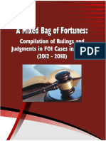 Compilation of Rulings and - Judgments in FOI Cases in Nigeria