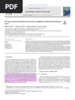 2018 - The Past, Present and Future of Research On Judgment and Decision Making in Sport. Raab