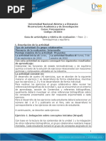 Guia de Actividades y Rúbrica de Evaluación - Unidad 1 - Paso 2 - Termoquímica y Equilibrio