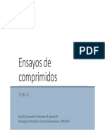 Ensayos de Comprimidos