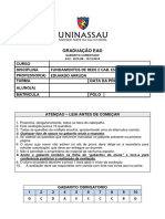 Fundamentos de Redes e Cabeamento Estruturado - Av2