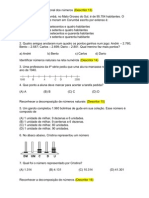 Atividade Diagnóstica de Matemática