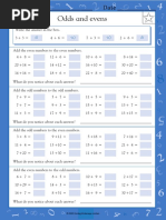 Odd and Even Numbers