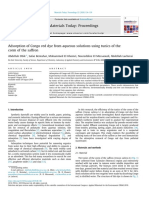 Adsorption of Congo Red Dye From Aqueous Solutions Using Tunics of The