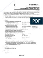 S-8204B Series: Battery Protection Ic For 3-Series or 4-Series Cell Pack