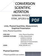 Conversion & Scientific Notation