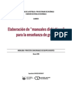 Manuales Didactico para Enseñanza