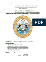 Cuales Son Las Semejanzas y Las Diferencias en La Propiedad en El Derecho Romano y El Código Civil