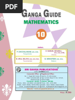 10th Maths Ganga Guide in English