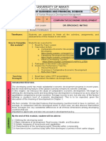 Module 2 Comparative Econimoc Development