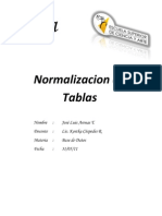 Normalizacion de Tablas