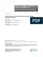 Design of Reinforced Concrete Deep Beams Using Particle Swarm Opt