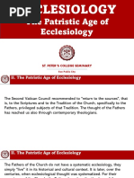 Ecclesiology in The Patristics