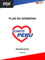 Plan Somos Perú para Gobierno Regional de Piura